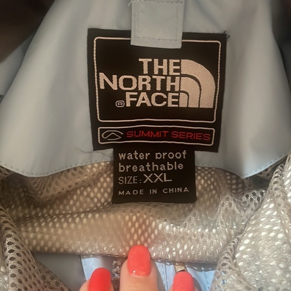 The North Face women’s Gore Tex jacket SUMMIT SERIES performance shell blue L/XL - Picture 16 of 17